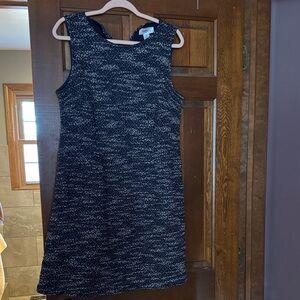 Elegant Navy and White Women's Dress